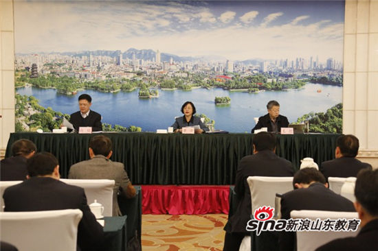 齐鲁理工学院校长常翠鸣在民办高校党委书记选派工作动员部署会上作表态发言